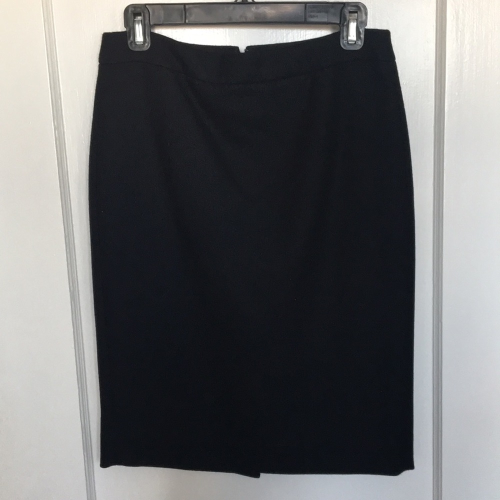 J. Crew No. 2 Black Wool Pencil Skirt - Size 2